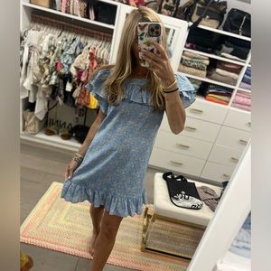 Vampire’s Wife The Cry Baby Floral-print Linen-blend Mini Dress US 2